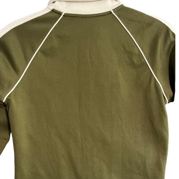 Hollister Surf Track Jacket Womens Med Full Zip Olive Green West Coast Coastal - Picture 7 of 8